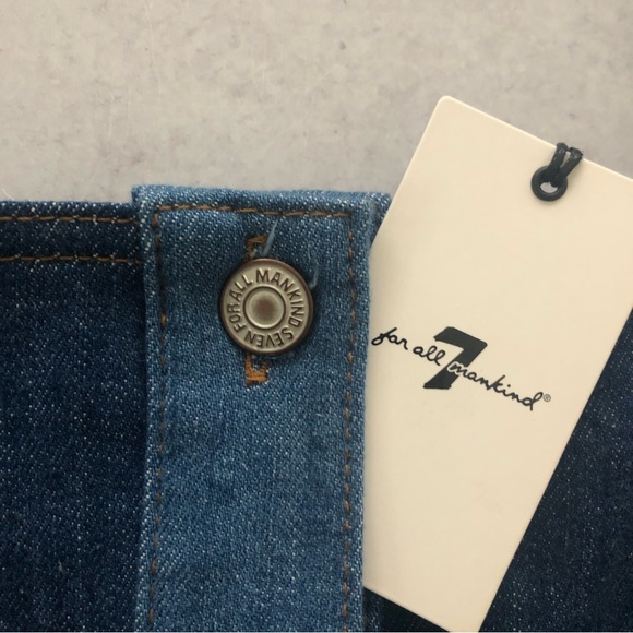 7 For All Mankind Patchwork A Line Dress In Patchwork Found, L NWT - Picture 5 of 10